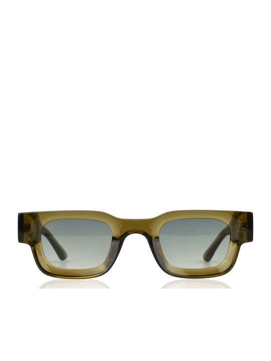 Red Raven Casper Men's Sunglasses with Green Fr...