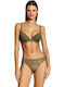 Women's String with Lace Khaki