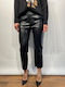 Damen Stoff Hose Black