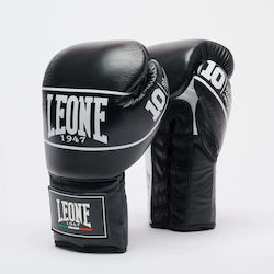 Leone 1947 Boxhandschuhe Leder für Kampf Schwarz