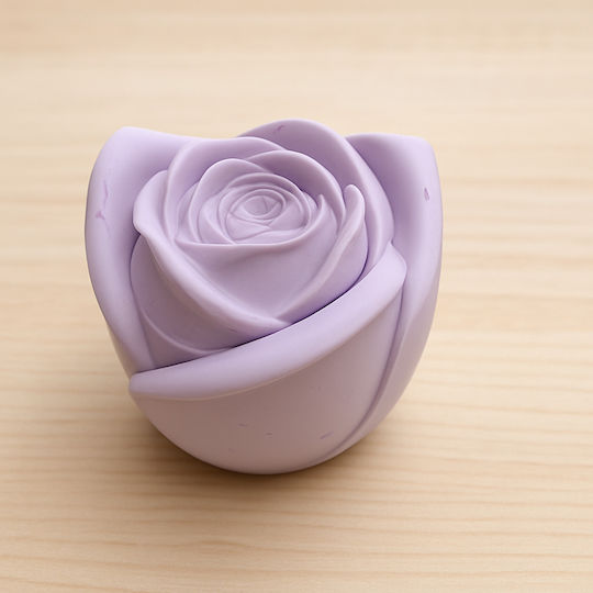 Handgemachte Aromatische Kerze Handgefertigtes Gefäß Rosen Violett 11x11cm 750g