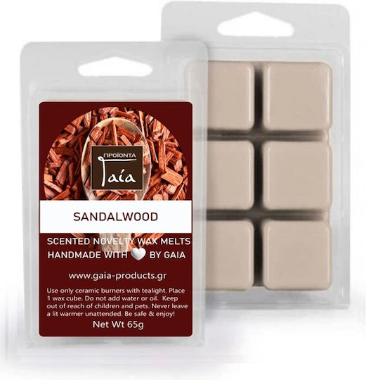 Gaia Products Wax Melt Parfumat Produse Gaia cu Aromă Lemn de santal 65gr