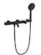 Orabella Mixing Bathtub Shower Faucet Complete Set Black