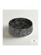 Fossil Chiuvetă Marmură Montată Pe Blat 42x42x14cm Gri Breccia