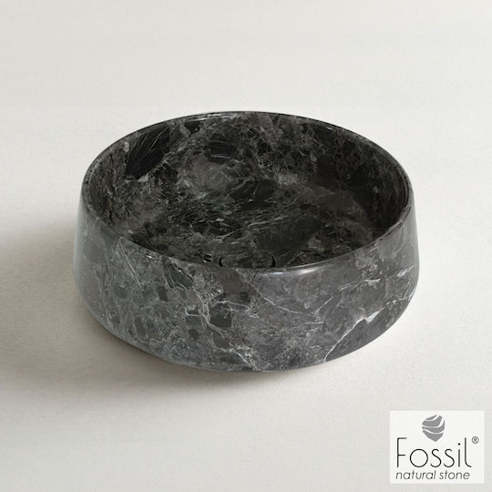 Fossil Επικαθήμενος Νιπτήρας Μαρμάρινος 42x42x14cm Breccia Grey Fossil Επικαθήμενος Νιπτήρας Μαρμάρινος 42x42x14cm Breccia Grey