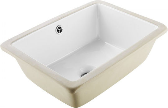 Vevor Aufgesetztes Waschbecken Keramik 40x30.5cm White Vevor Aufgesetztes Waschbecken Keramik 40x30.5cm White