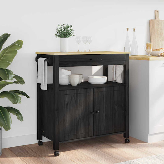 Floor Cabinet Black 84x40x88.5cm
