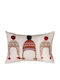 Decorative Pillow White Christmas Ecru 30x45cm Nef Nef Homeware Cotton Ecru 30x45