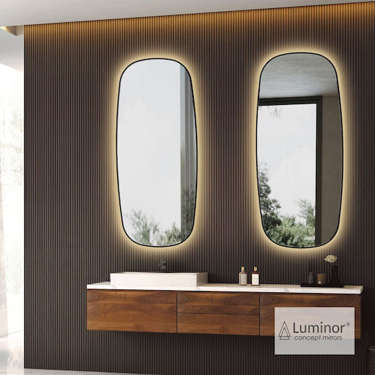 Luminor ZENM50110 Огледало LED 50x110 см Черно