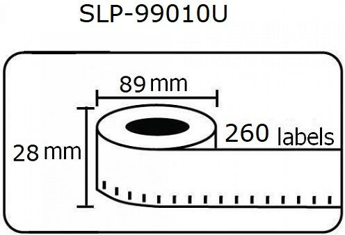 ABC Pak 260 Αυτοκόλλητες Ετικέτες σε Ρολό 89x28mm