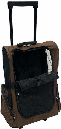 Denik Pets Dog Carrying Brown Trolley L49xW36xH30cm