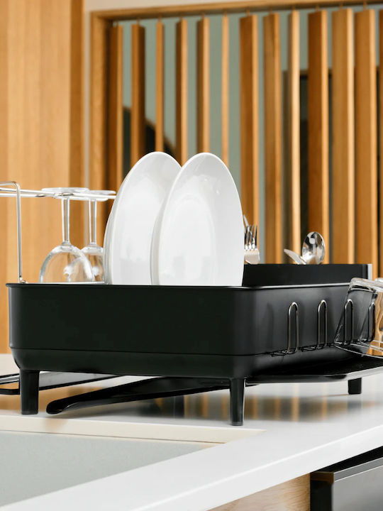 Simplehuman Στραγγιστήρι Νεροχύτη Μεταλλικό Μαύρο 56.6x51.4x29.2cm