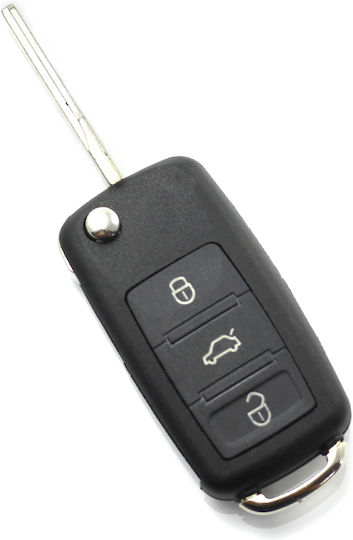 Audi A8 3-button Flip Key Case Without Panic Button Carguard