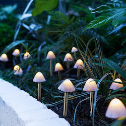Garden Eden Led Solar Lamp 12 Pcs Mini Mushrooms Warm White 24 Cm X 4 M Garden Eden Led Solar Lamp 12 Pcs Mini Mushrooms Warm White 24 Cm X 4 M
