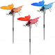 Solarleuchte Schmetterling Mehrfarbig 12 X 6 X 21,5 Cm 4 LED