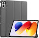 Husă Flip Cover Textură 3 Plieri Din Piele Gri (Xiaomi Redmi Pad 2 Pro 12.1)