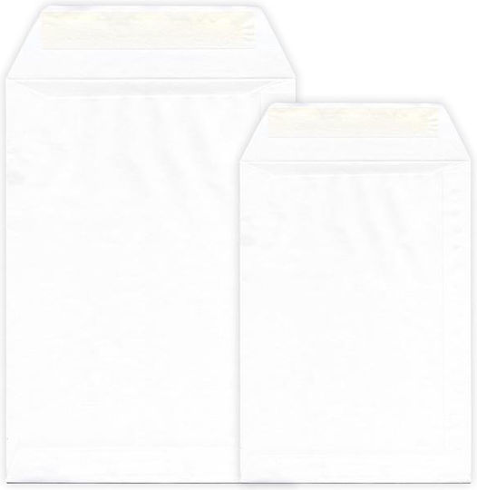 Mailing Envelope 19x26cm Salko White Peel and Seal Box 250 Pieces 4551