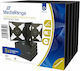 Mediarange Cd Jewelcase 4 Discs 22mm Black Pack 5 Mrbox34-4