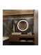 Alista Home Oglindă de Baie Rotundă Lumini LED Atingere 60x60cm Auriu