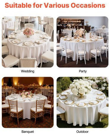 Vevor Rotunda Set 10 Pieces White Diameter 304.8 cm