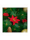 Decoratiune Floare Artificială Floare De Crăciun Poinsettia 50 Cm