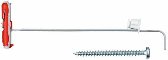 fischer Kit Βιδωτού Γάντζου + Επιτοίχιου Βύσματος 5cm Oops Plastic 10x50mm