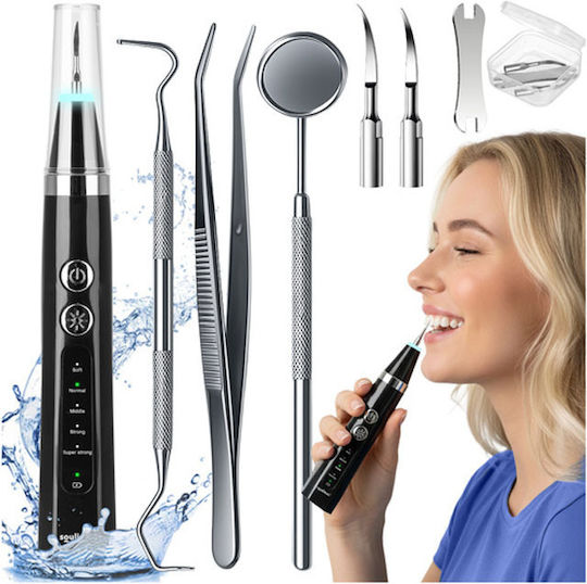 Portable Teeth Cleaning Device Rechargeable 5 Functions 3.5x18.8 Cm Soulima