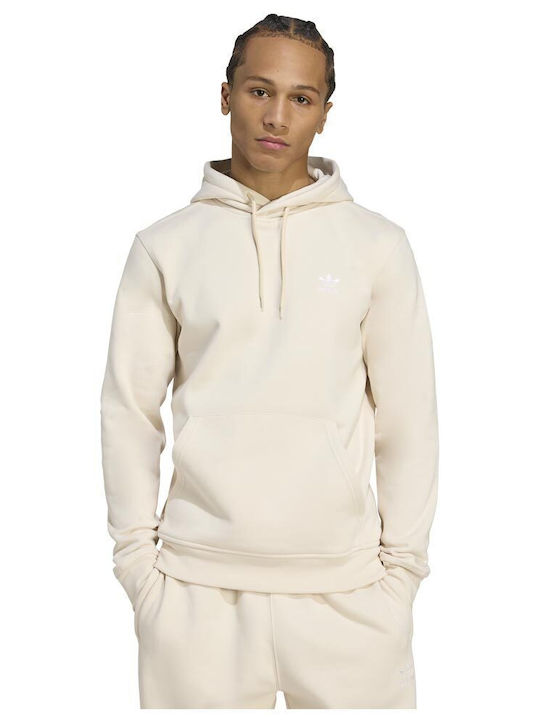 Trefoil Essentials Φούτερ με Κουκούλα Wonder White