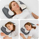 vidaXL Μαξιλάρι Αυχένα με Memory Foam 60x37x13cm σε Λευκό χρώμα 42012692