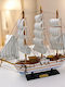 Wooden Decorative Sailboat 33x31cm 7dis47