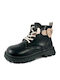 Anatomische Kinderstiefel mit Reißverschluss Schwarze