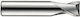 8236451 Hm Carbide Front Cylinder Milling Cutter Din 6527k Z2 Diameter 3 Shank 3