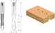 Carbide Tipped Drill Bit Through Holes Flattened Cylindrical Shank Adjustment Screw D8x35x70 Z2