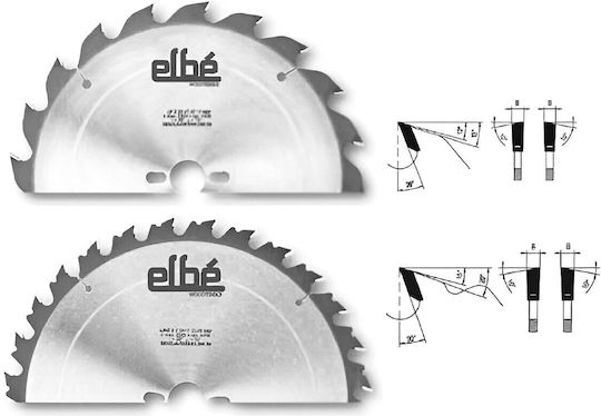 Disc De Tăiere Circular Cu Vârf Din Carbura Ascuțire Alternativă 260x2.5x30 Z28