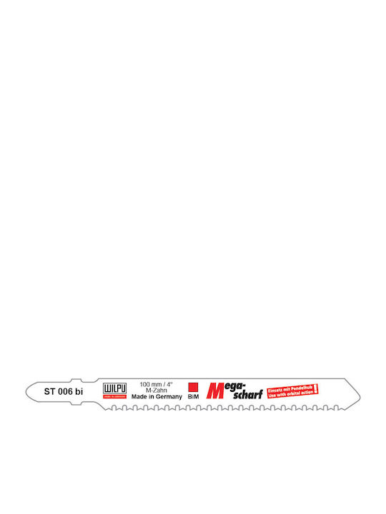 Lama Bi-metalică Pentru Fierăstrău Vertical Cu Coada În T Multi-material 5 Bucăți Dimensiune 100 X 9.8 X 1.0 Mm
