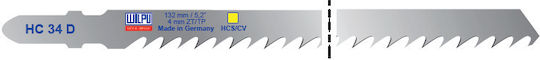Hc 34 D Hcs Cv Blade Vertical Saw T-shank Wood 5 Pieces Dim 132 X 7.8 X 1.45 Mm