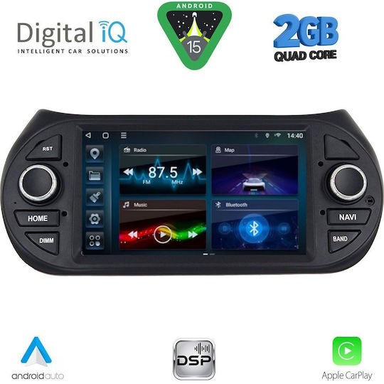 Digital IQ Ηχοσύστημα Αυτοκινήτου για Peugeot Bipper Citroen Nemo Lexus CT 2008-2018 (Bluetooth/USB/WiFi/GPS/Apple-Carplay/Android-Auto) με Οθόνη Αφής 7"