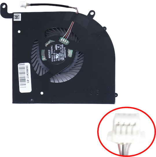 Ανεμιστηράκι Laptop Cpu Cooling Fan Msi Creator Z16p Z16p-b12u Z16hx Studio B12ugst B12umst Ms-15g1 Ms-15g2 15g2-cpu Bs6212ms-u5w 4pin Κωδ.81606