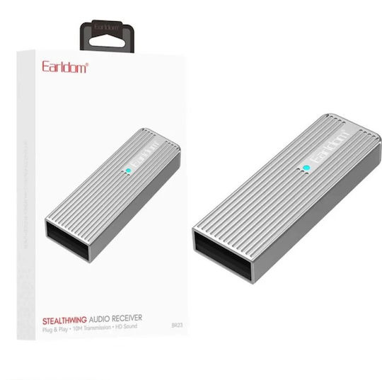 Earldom Et-br23 Bluetooth Audio Receiver 5.3 Microphone Hands-free & Aux Wireless Adapter Car & Speakers