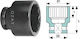 1'' Impact Socket Head 12 Points Short 60