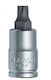 7187tx-1/4'' Tx15 1/4'' External Torx Profile Socket Bit