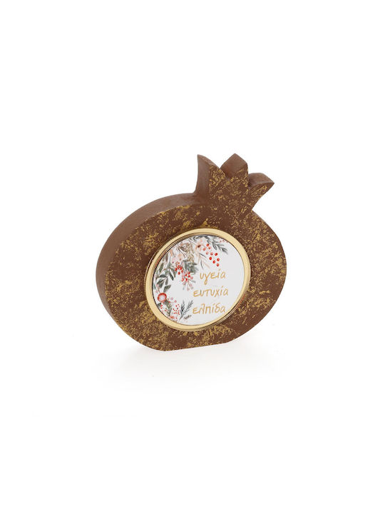 Zivas Tabletop Lucky Charm Pomegranate Brown 10cm 1pcs