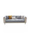 Elastische Abdeckung für Dreisitziges Sofa Gray 90x160cm 1Stück 2729546