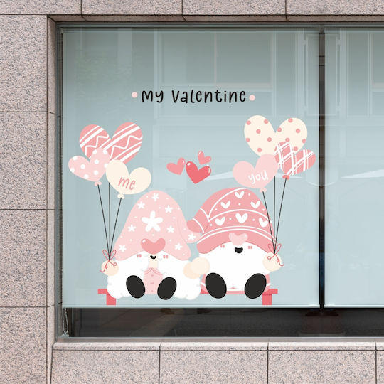 Schaufenster- und Wandsticker Valentinstag Sitzbank Liebe 90x100cm