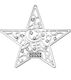 Metal Decorative Star Rhinestone 6x6cm M2026/44...