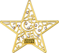 Metal Decorative Star Rhinestone 6x6cm M2026/44...