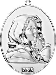 Decorativ Metalic Panaghia Hristos 5x7.5cm M202...