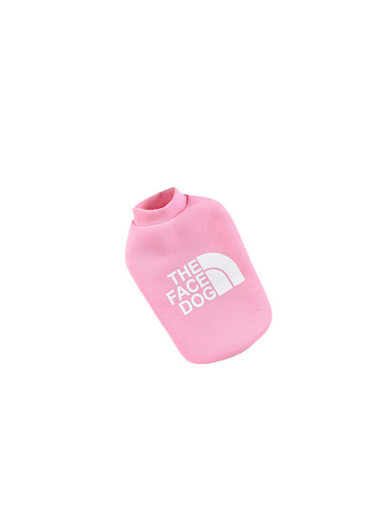 Denik Pets Pink Dog Sweatshirt Dog Face Sleevel...