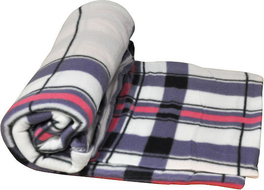 Sidirela Pătură Fleece Simplă 150x200 cm Roz-Violet