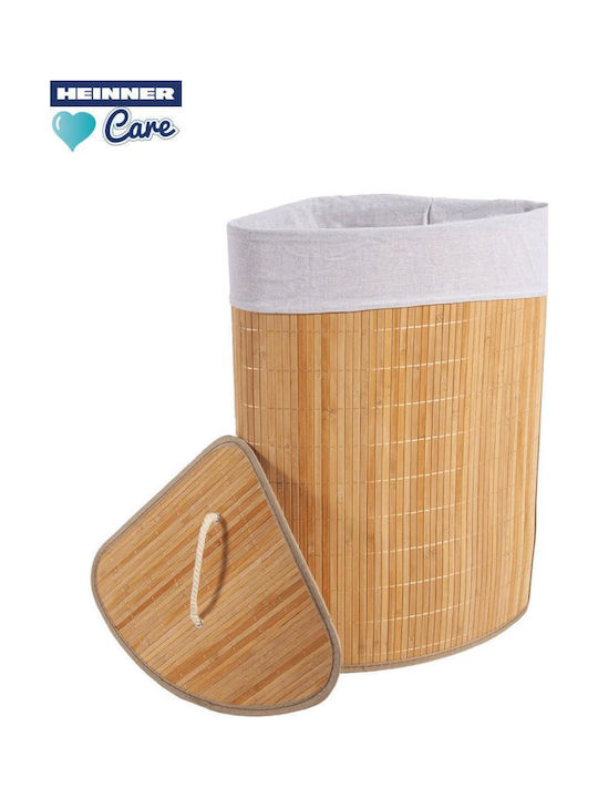 Heinner Wäschekorb Bamboo Klappbar 55l mit Deckel 35x35x60cm Braune Heinner Wäschekorb Bamboo Klappbar 55l mit Deckel 35x35x60cm Braune